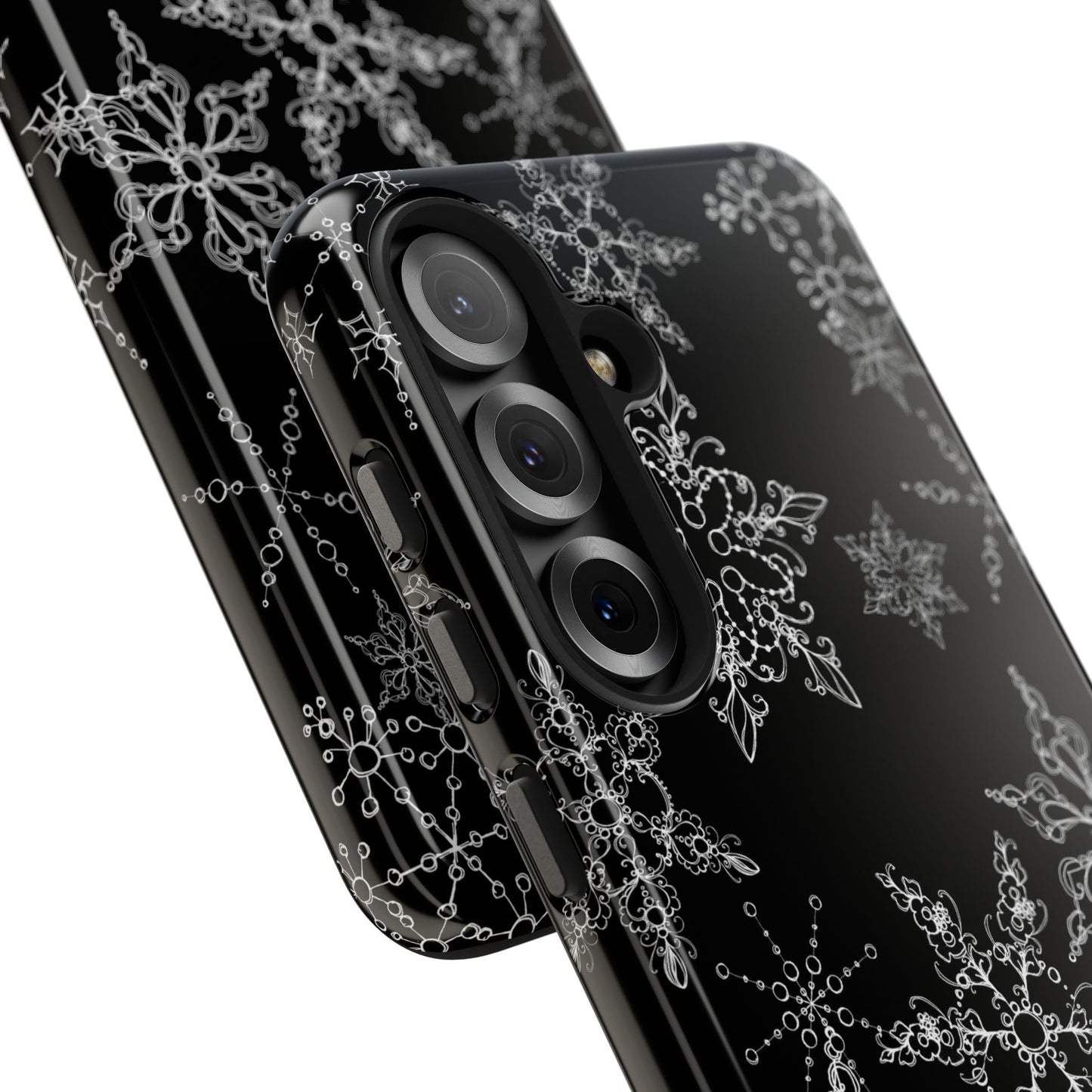 Random Flakes Black Phone Case