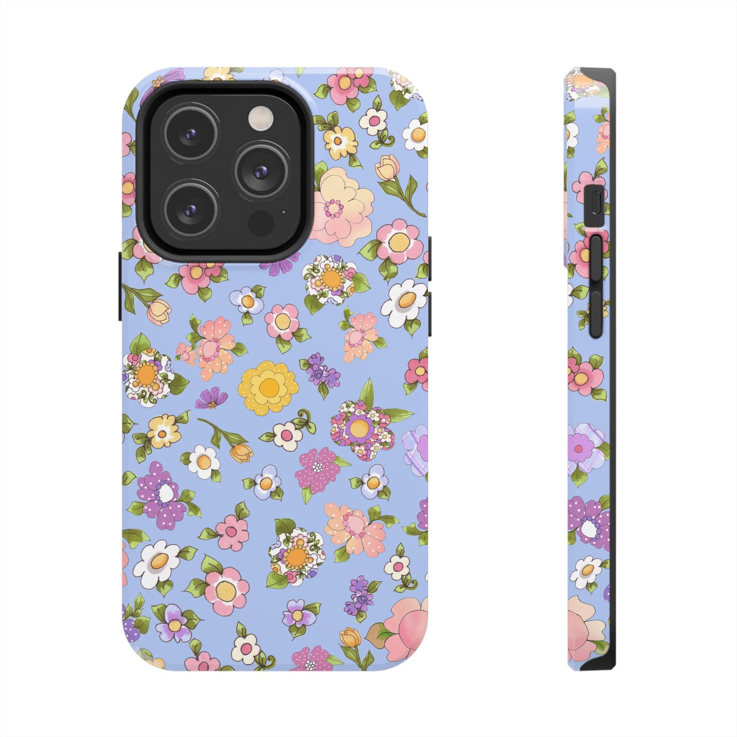 Flowery Blue Phone Case