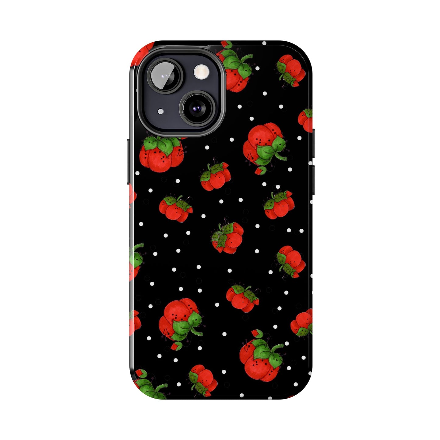 Pin Dots Black Phone Case