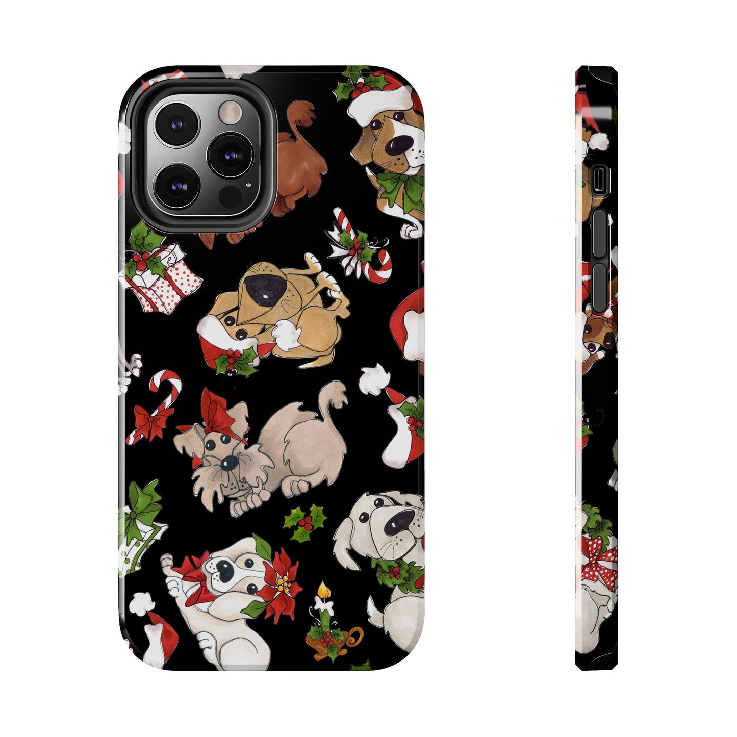Doggie Toss Black Phone Case