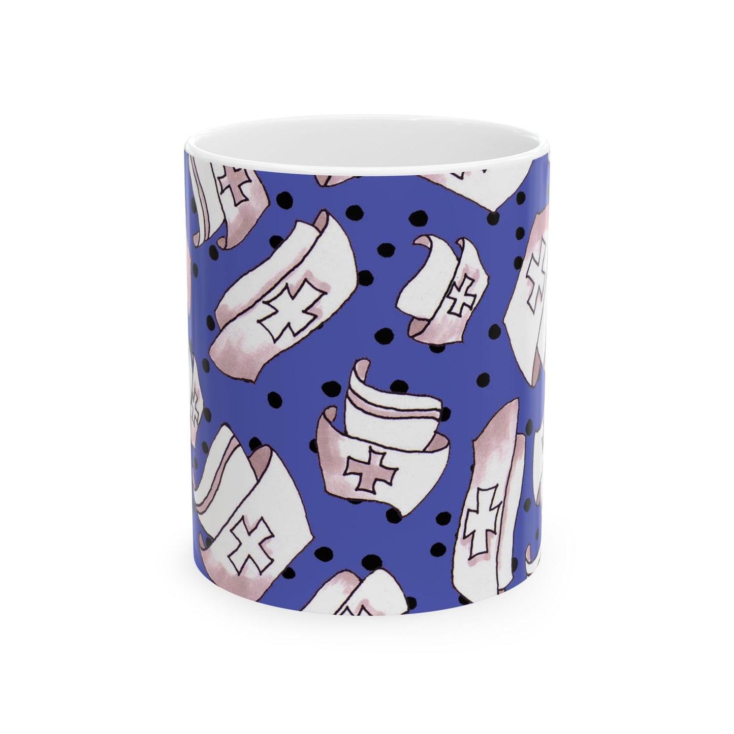 Med Hats Blue / Black Cup