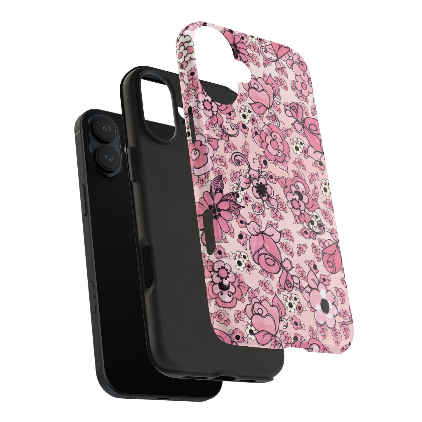 Profuse Posies Pink Phone Case