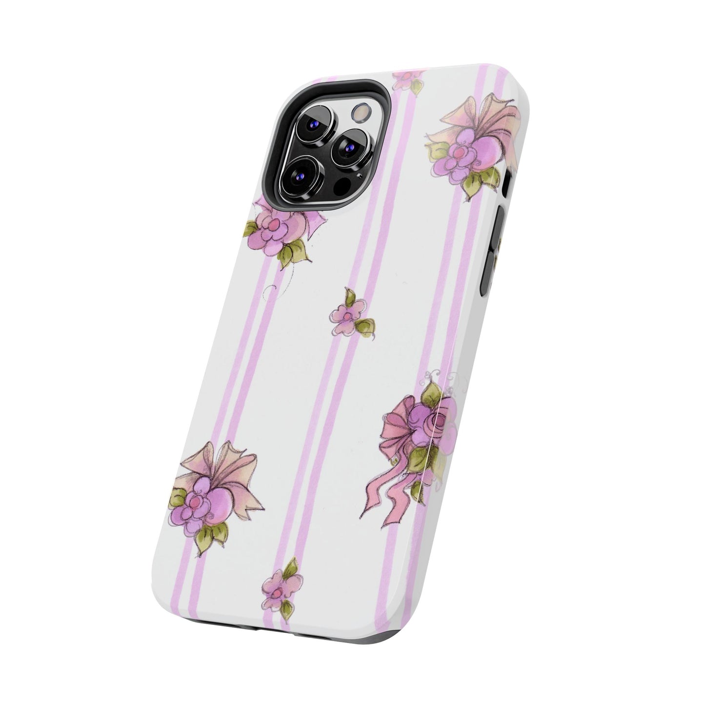 Flower Model Flower Stripe Phone Case