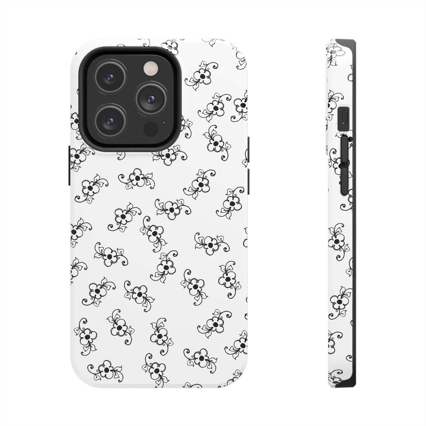 Favorite Daisies White / Black Phone Case