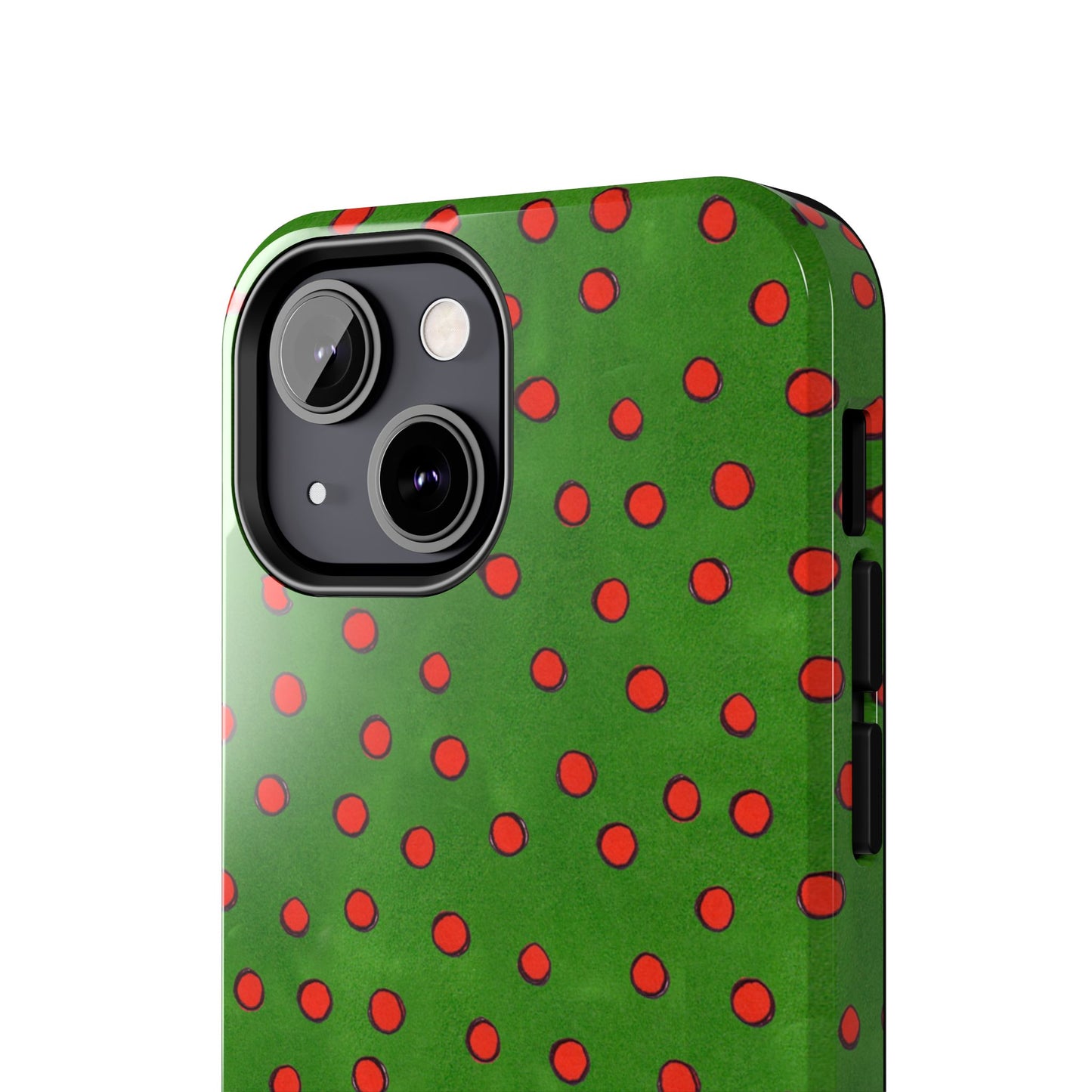Dinky Dots Green / Red Phone Case