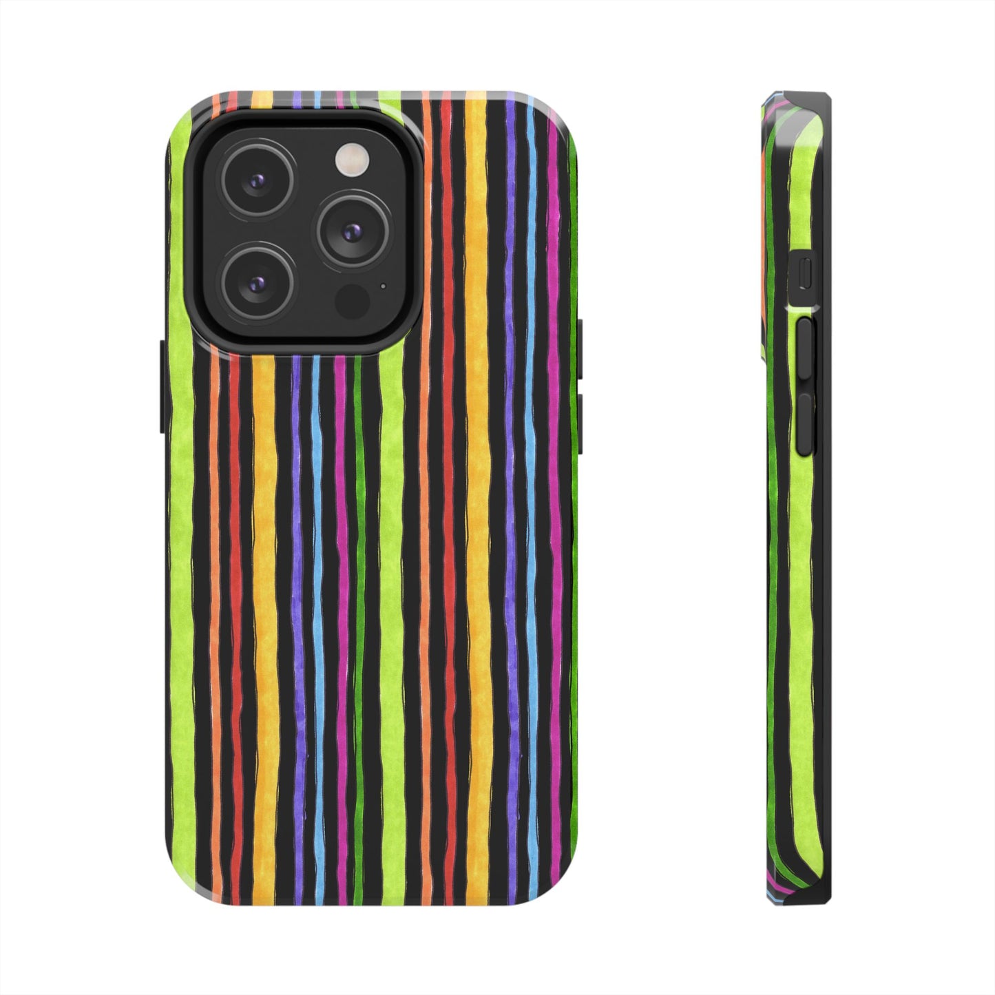 Stripe Fancy Black Phone Case