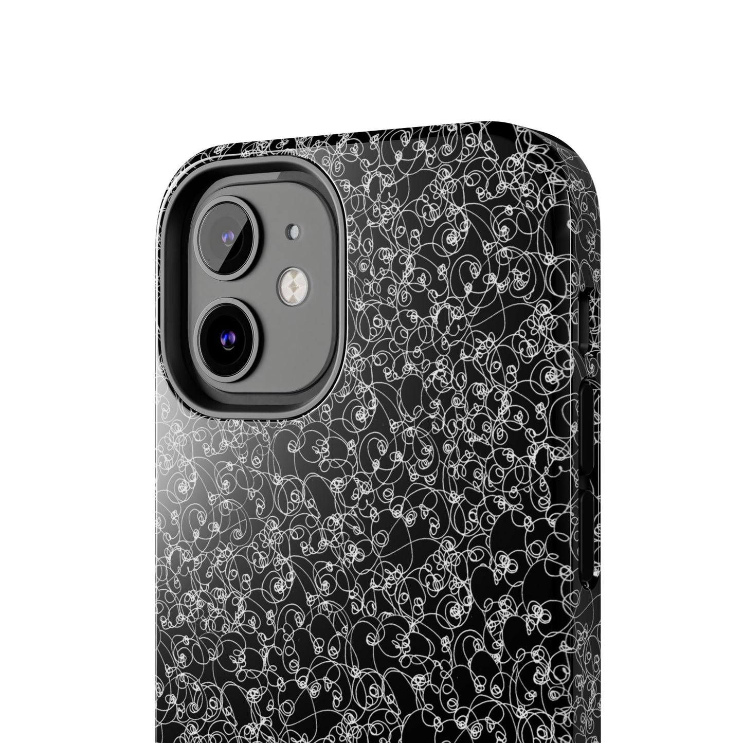 Scribble Black / White Phone Case