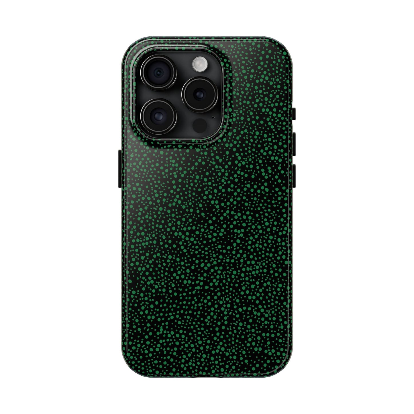 Confetti Black / Green Phone Case