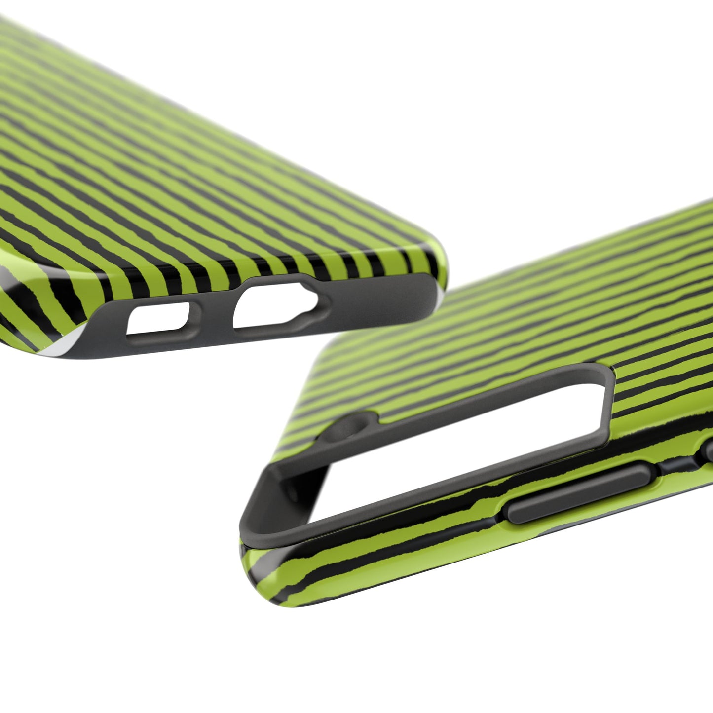 Sorta Stripe Green / Black Phone Case