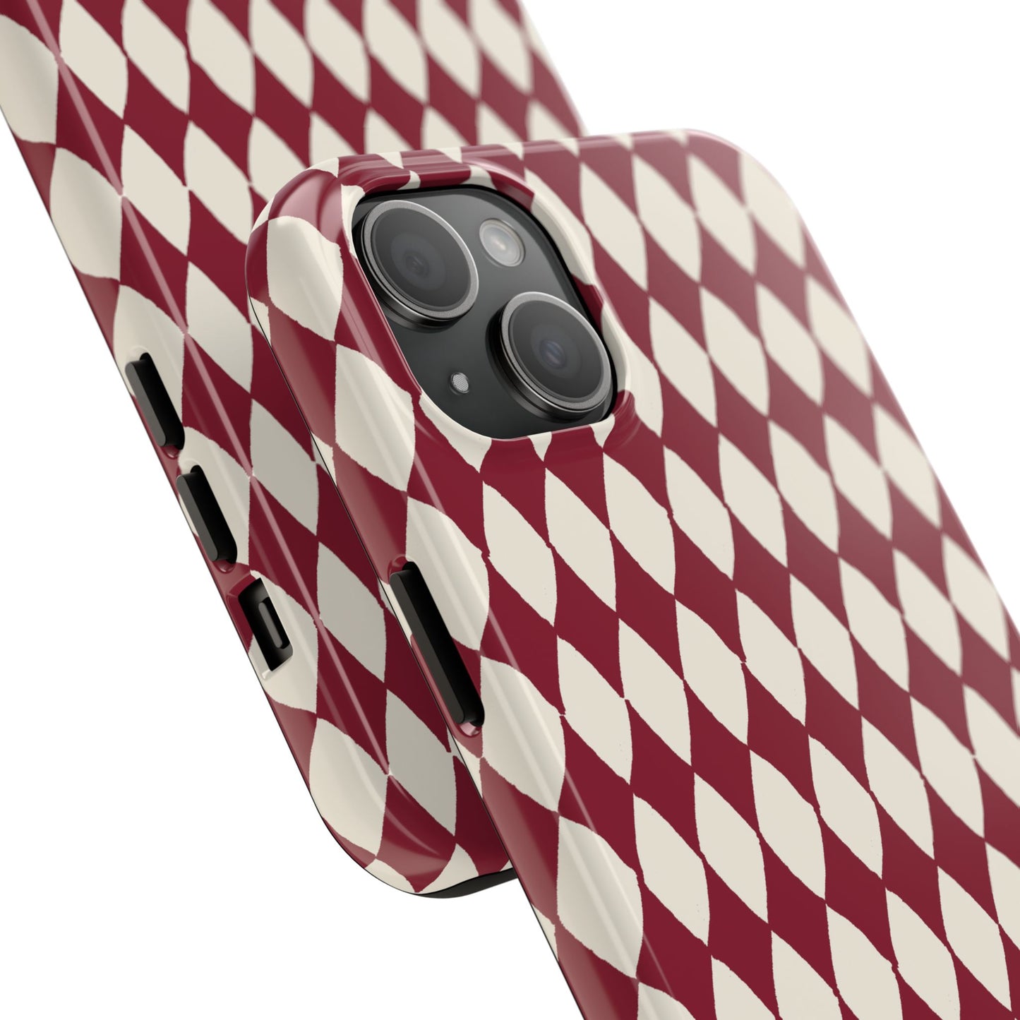 Diamond Ivory / Red Phone Case