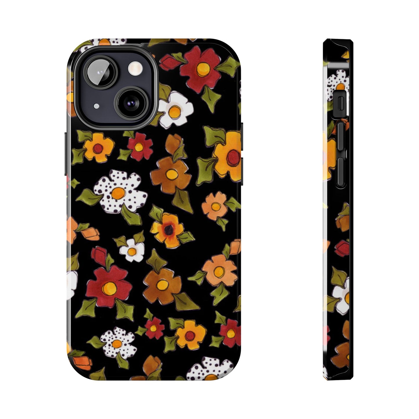 Spice Posie Black Phone Case