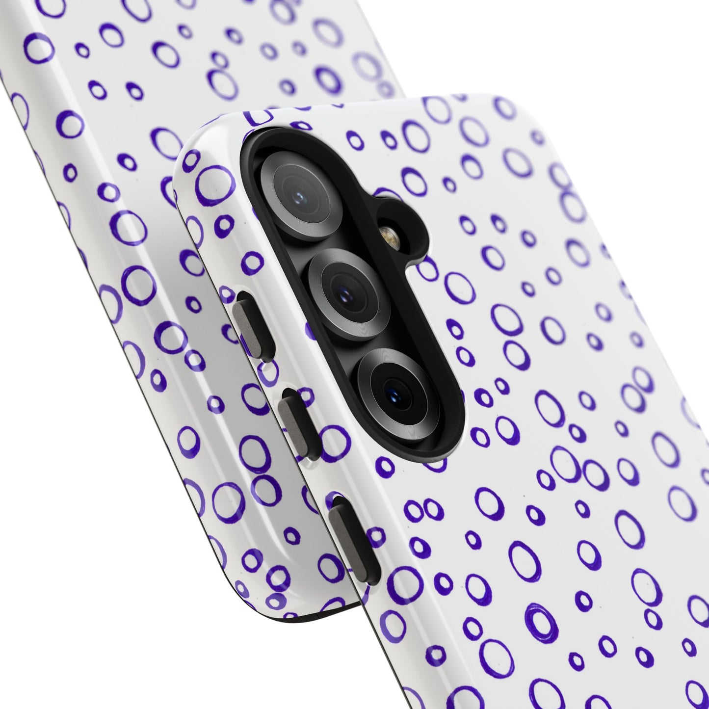 Blue See Through Dots Phone Case