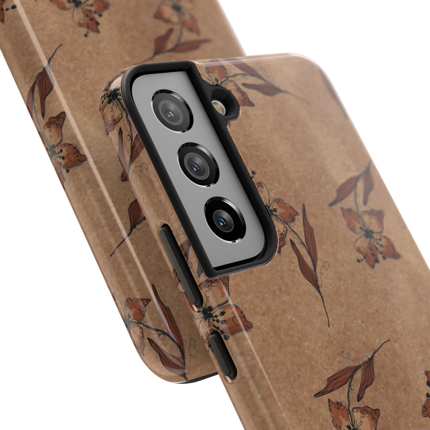 Brown Buds Phone Case