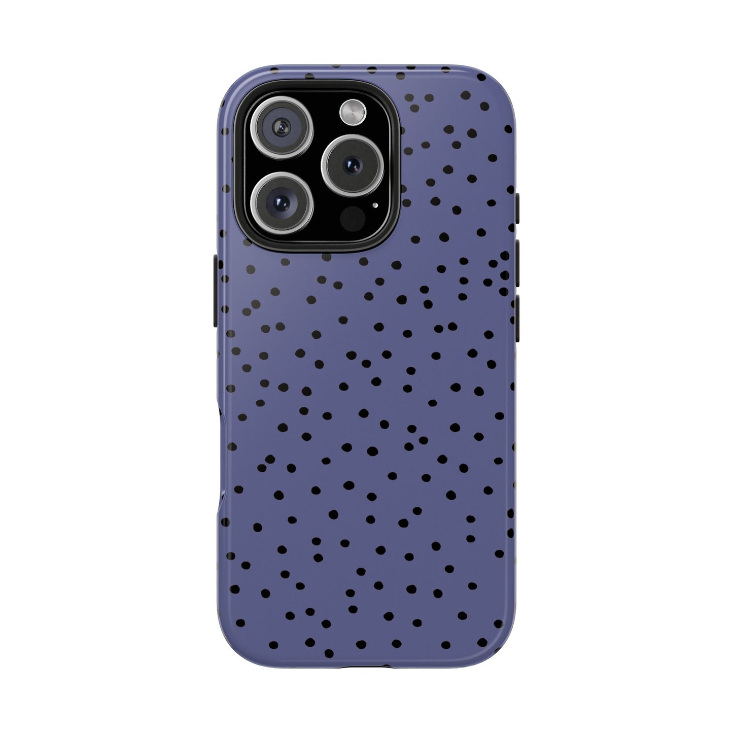 Dinky Dots Blue / Black Phone Case