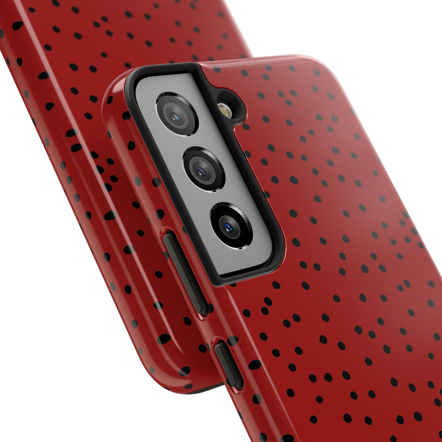 Dinky Dots Scarlett / Black Phone Case