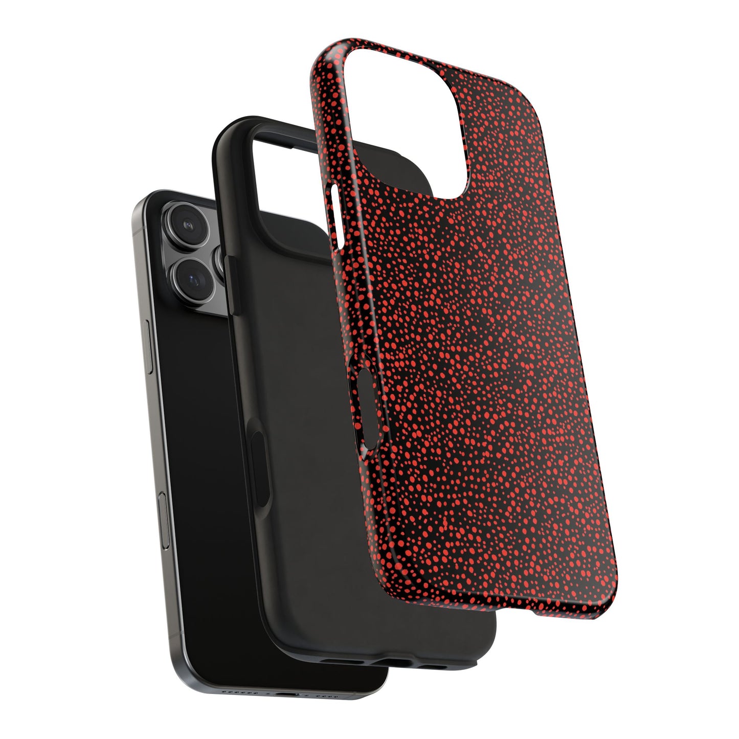 Confetti Red / Black Phone Case