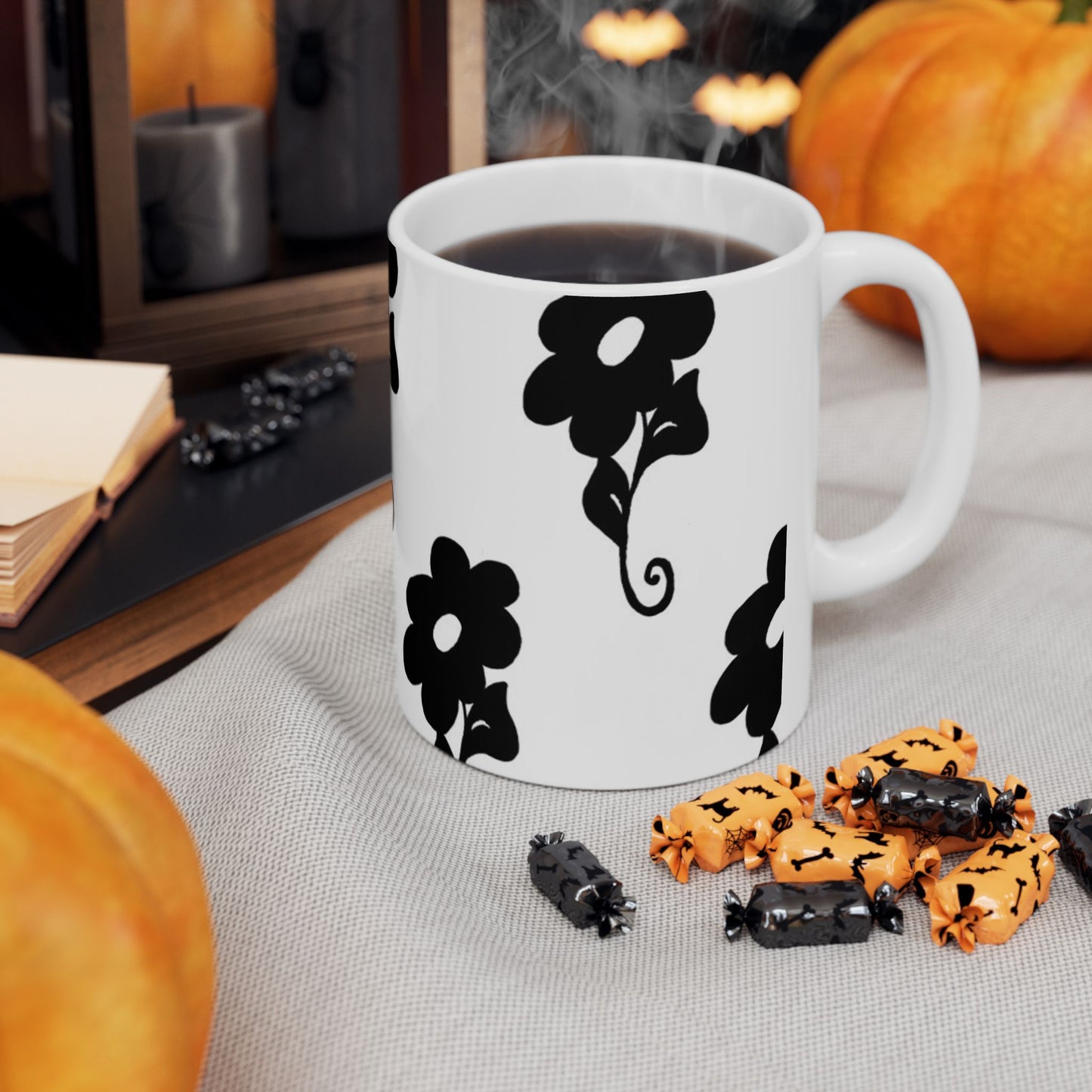 Daring Daisy White Cup