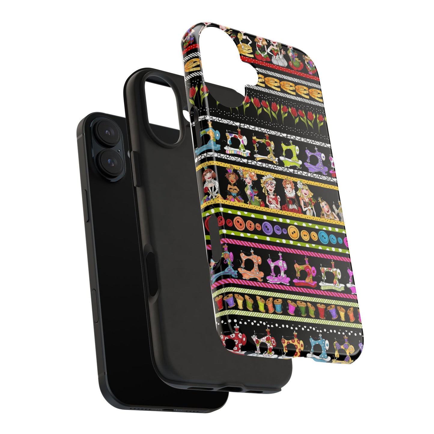 Curious Border Black Phone Case