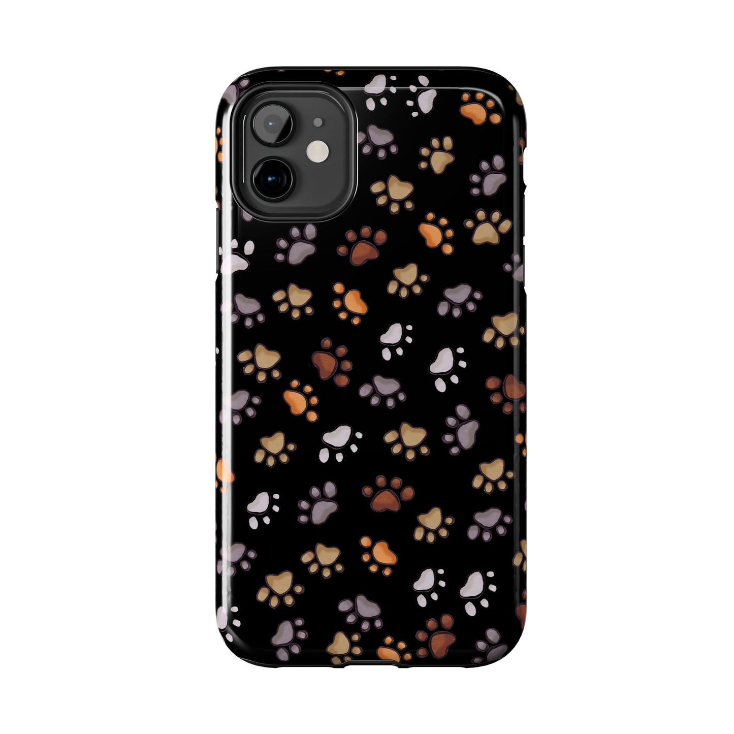 Puppy Paws Black Phone Case