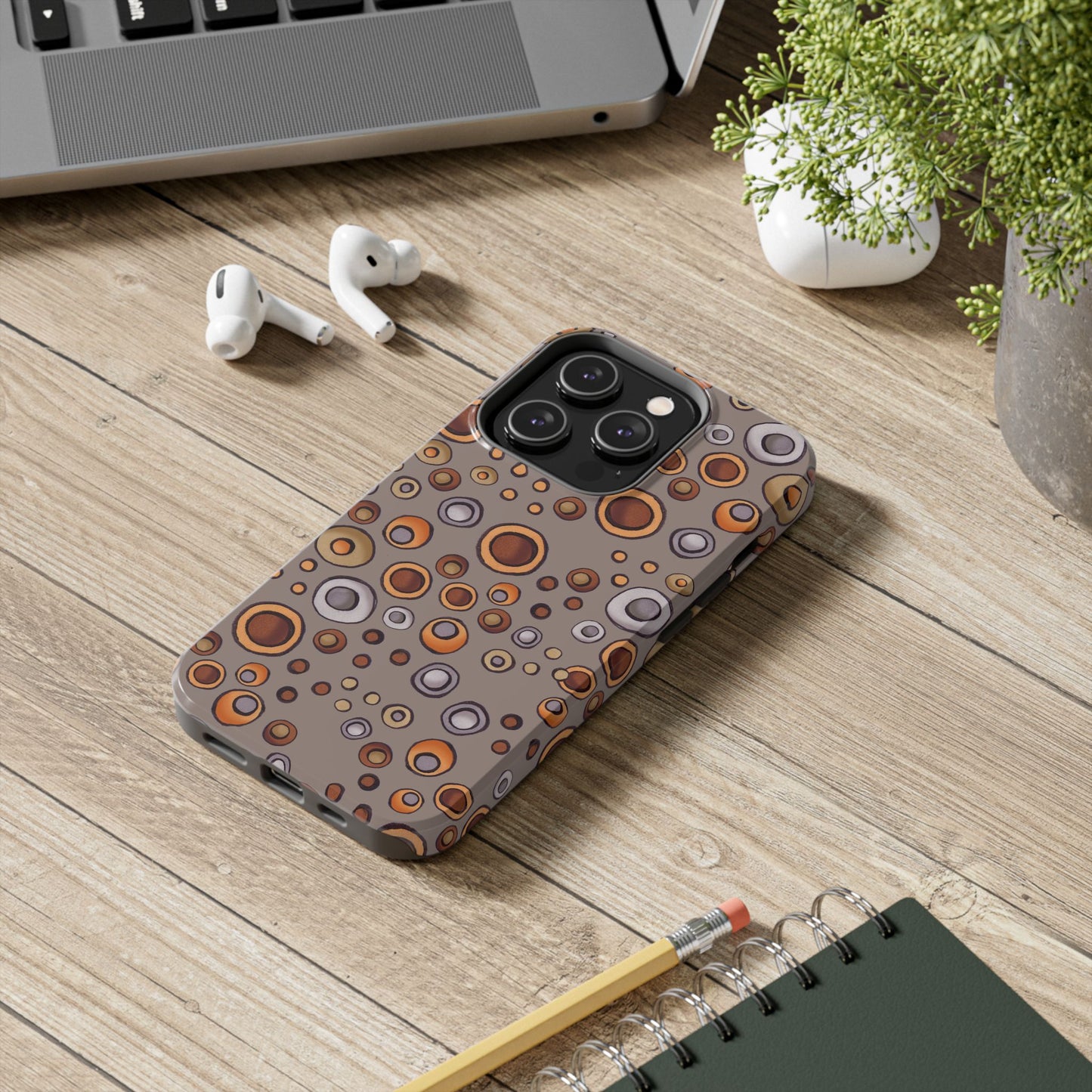 Doggy Dots Gray Phone Case