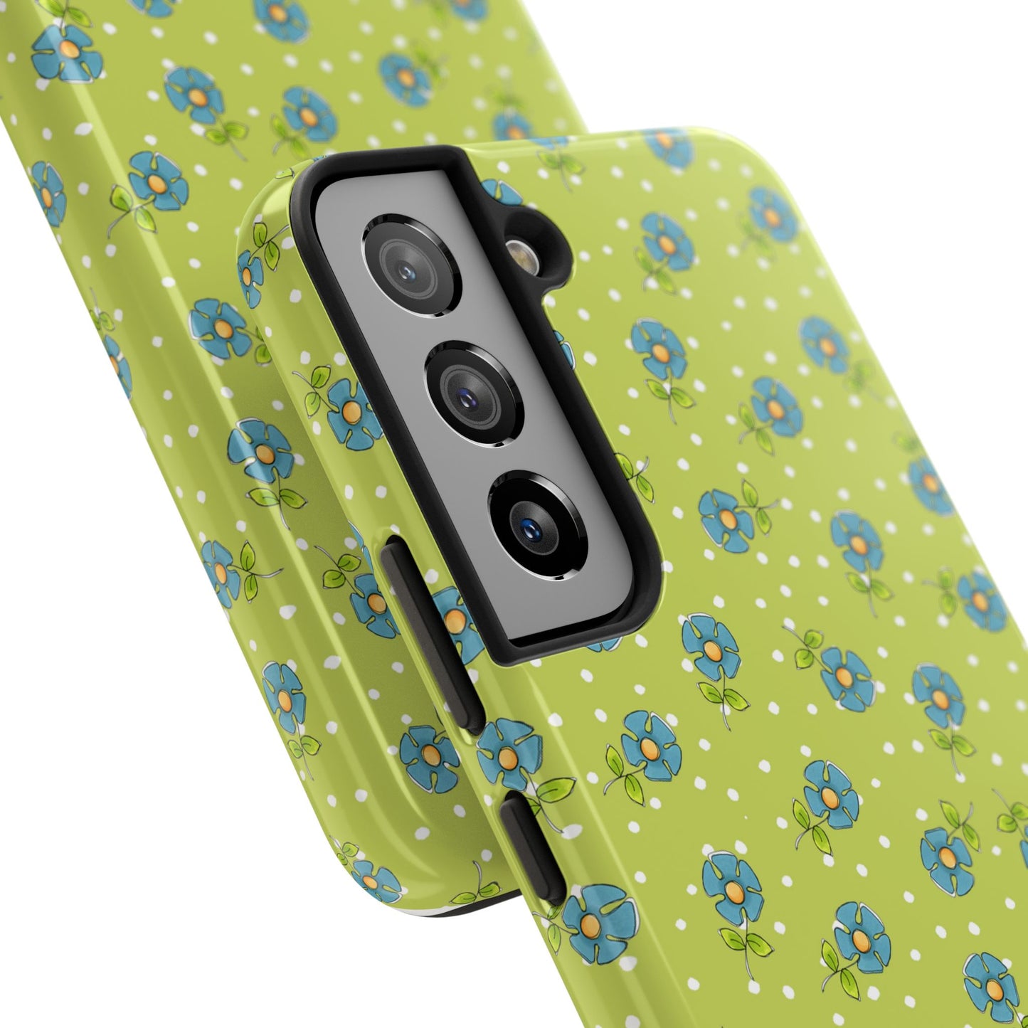 Daisy Dots Green Phone Case
