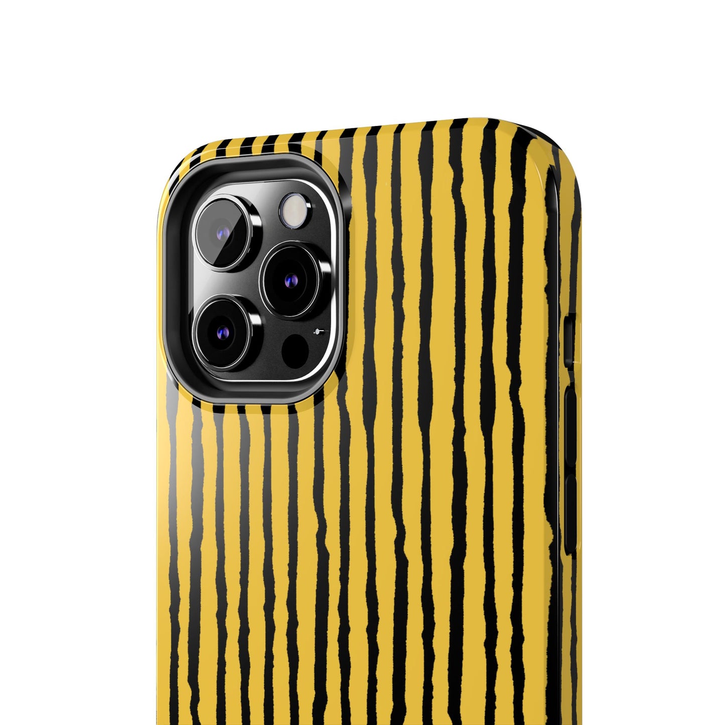 Sorta Stripe Yellow / Black Phone Case