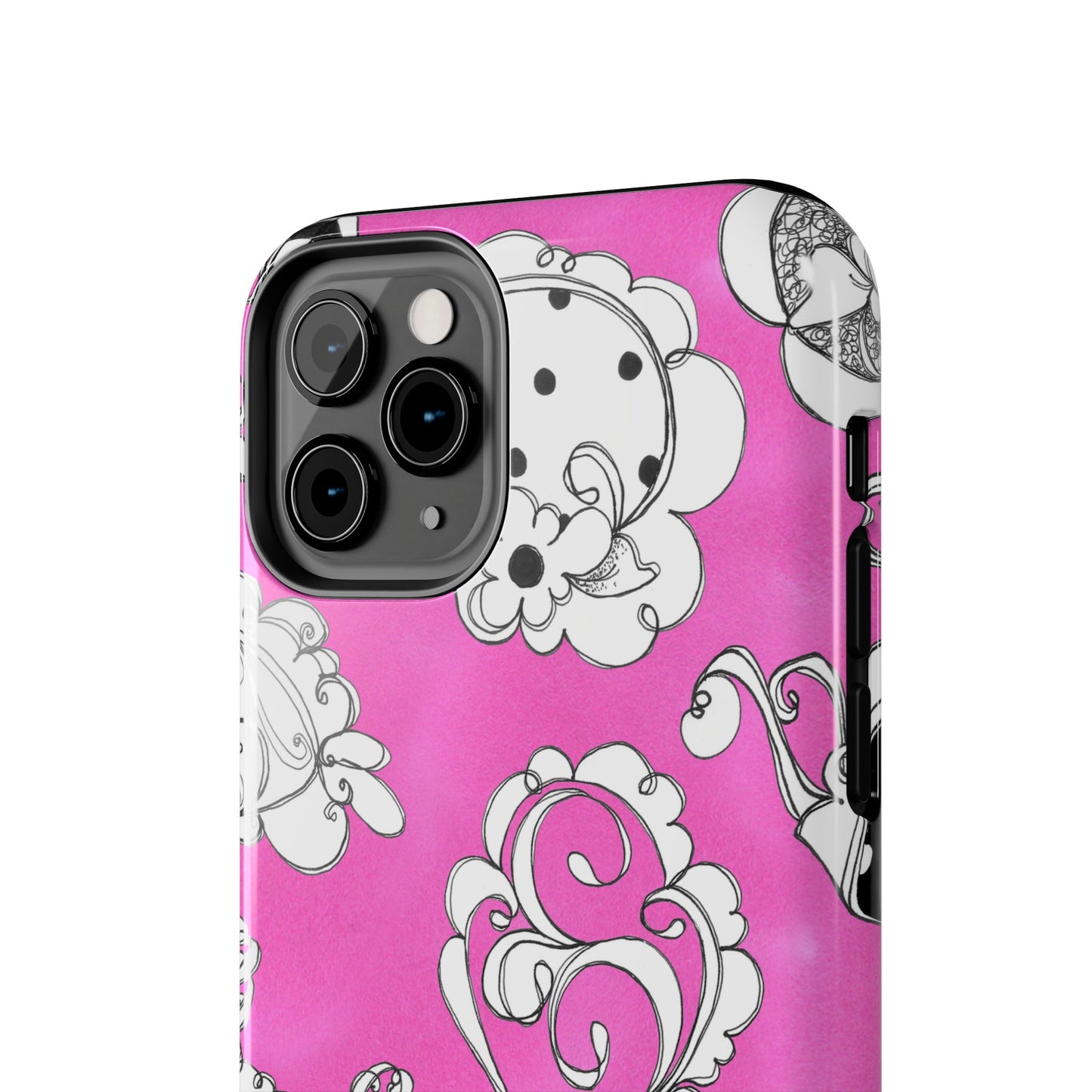 Bistro Chairs Pink Phone Case