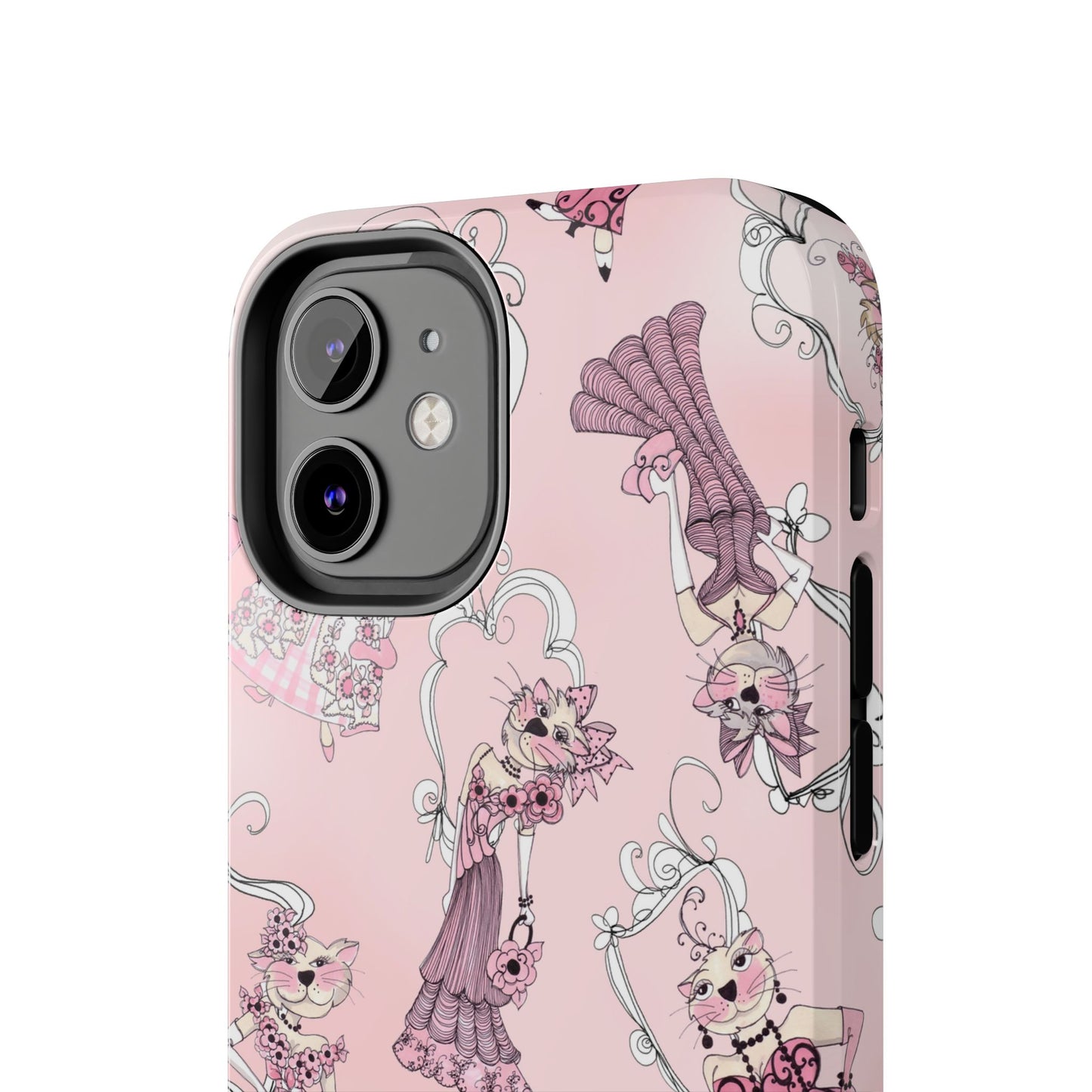 Lady Cats Tossed Phone Case