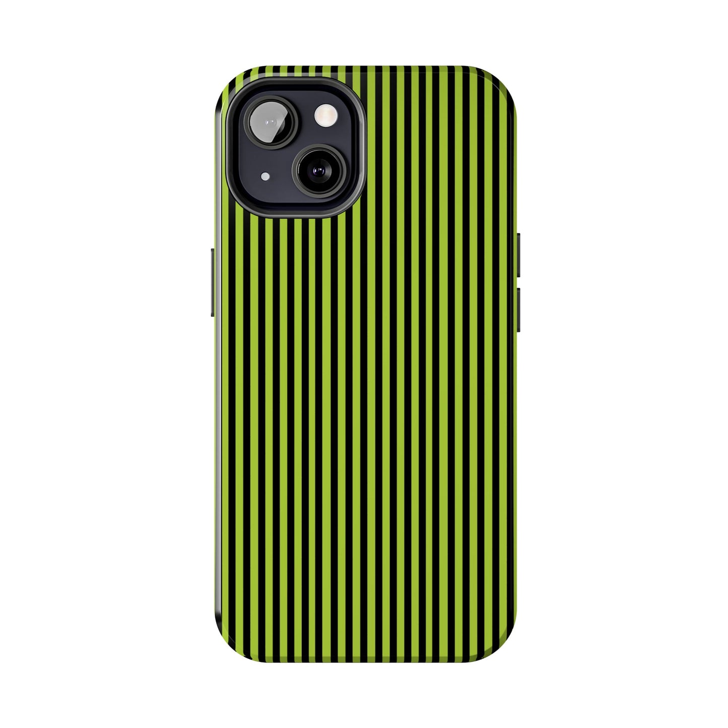 Stripe Green / Black Phone Case