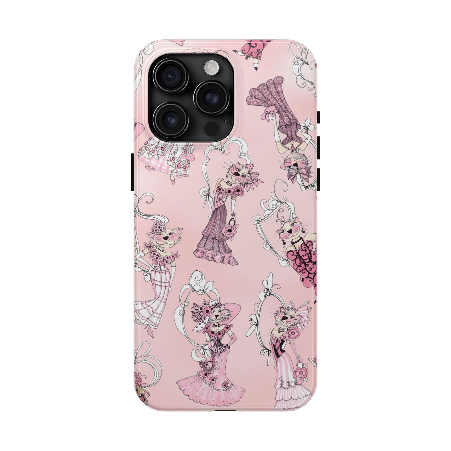 Lady Cats Tossed Phone Case