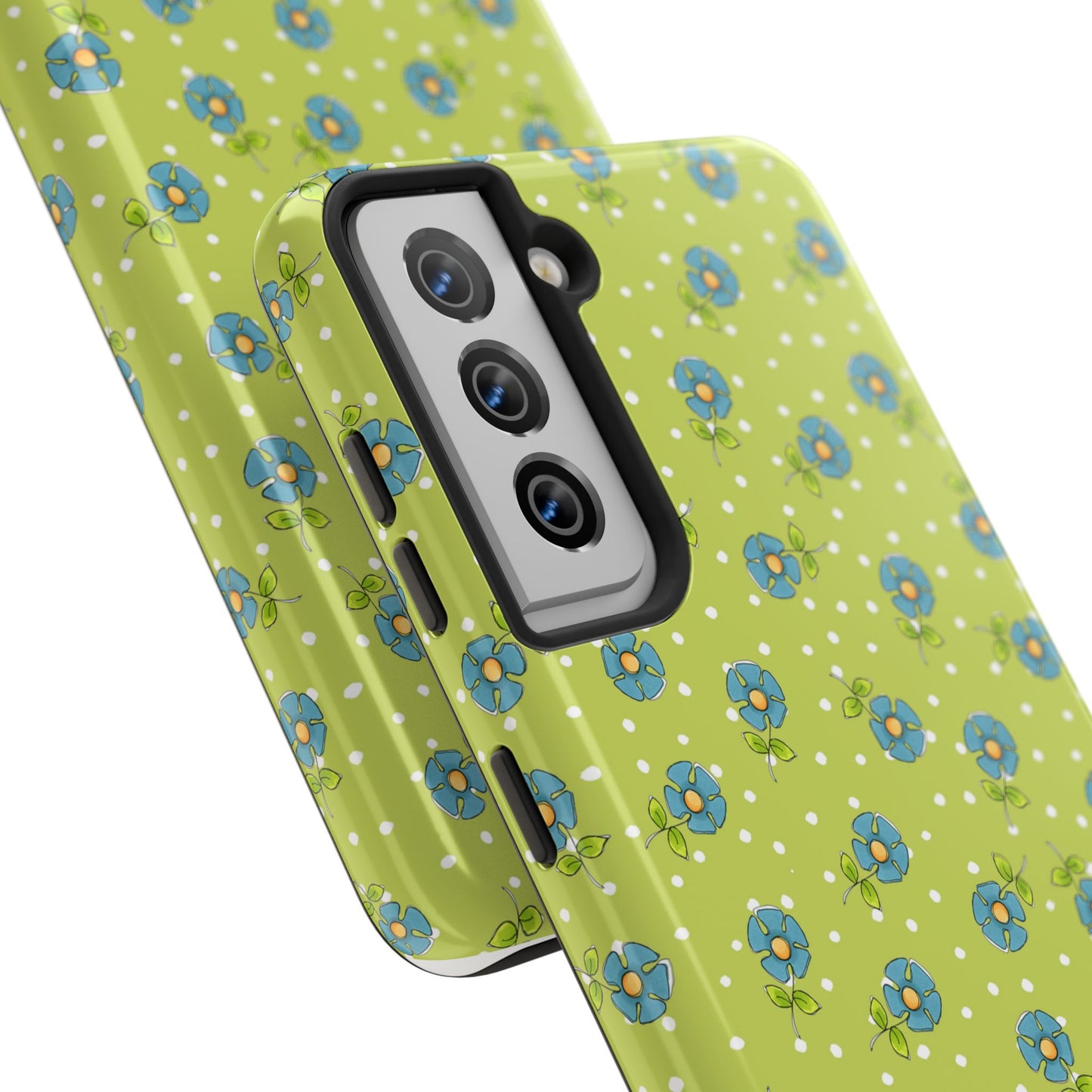 Daisy Dots Green Phone Case