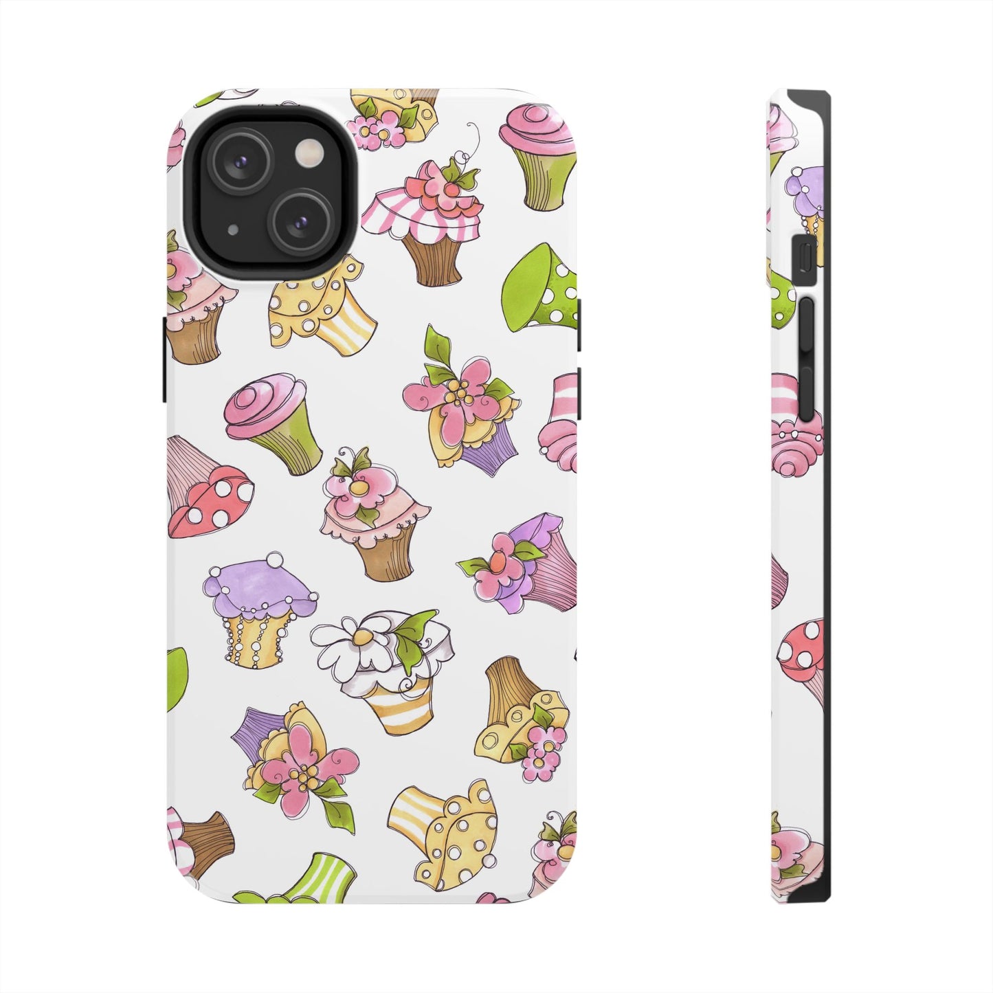 Cupcake Toss White Phone Case