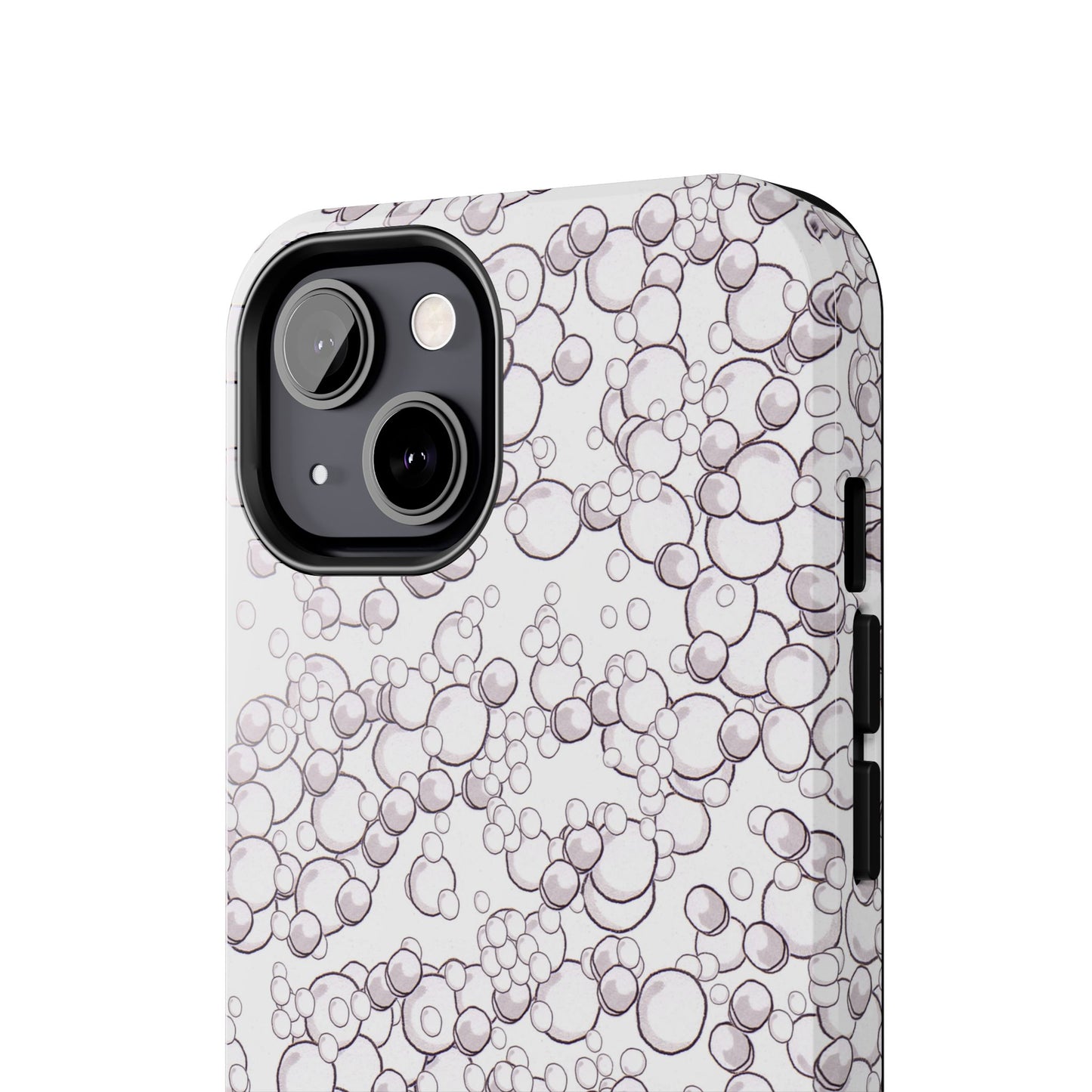 Bubble Dots White Phone Case