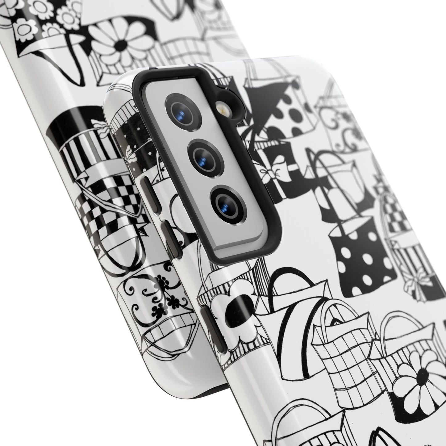 Totes White / Black Phone Case