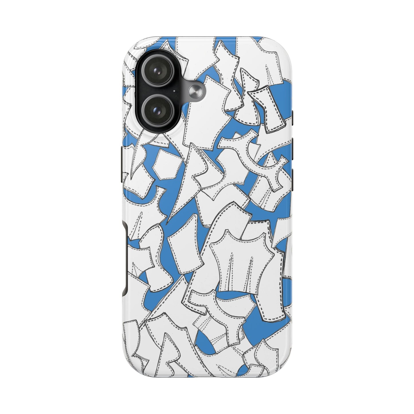 Pattern Pieces Turquoise Phone Case