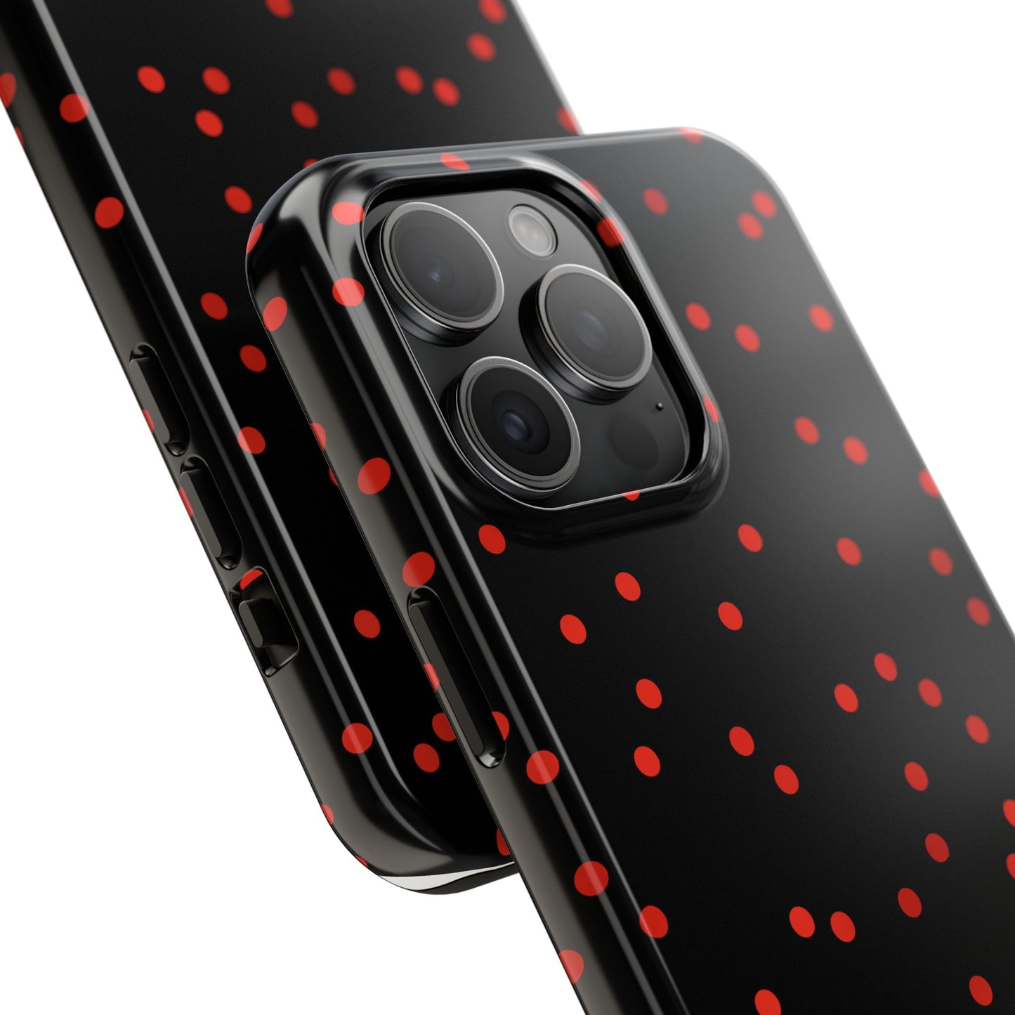 Space Dots Black / Red Phone Case