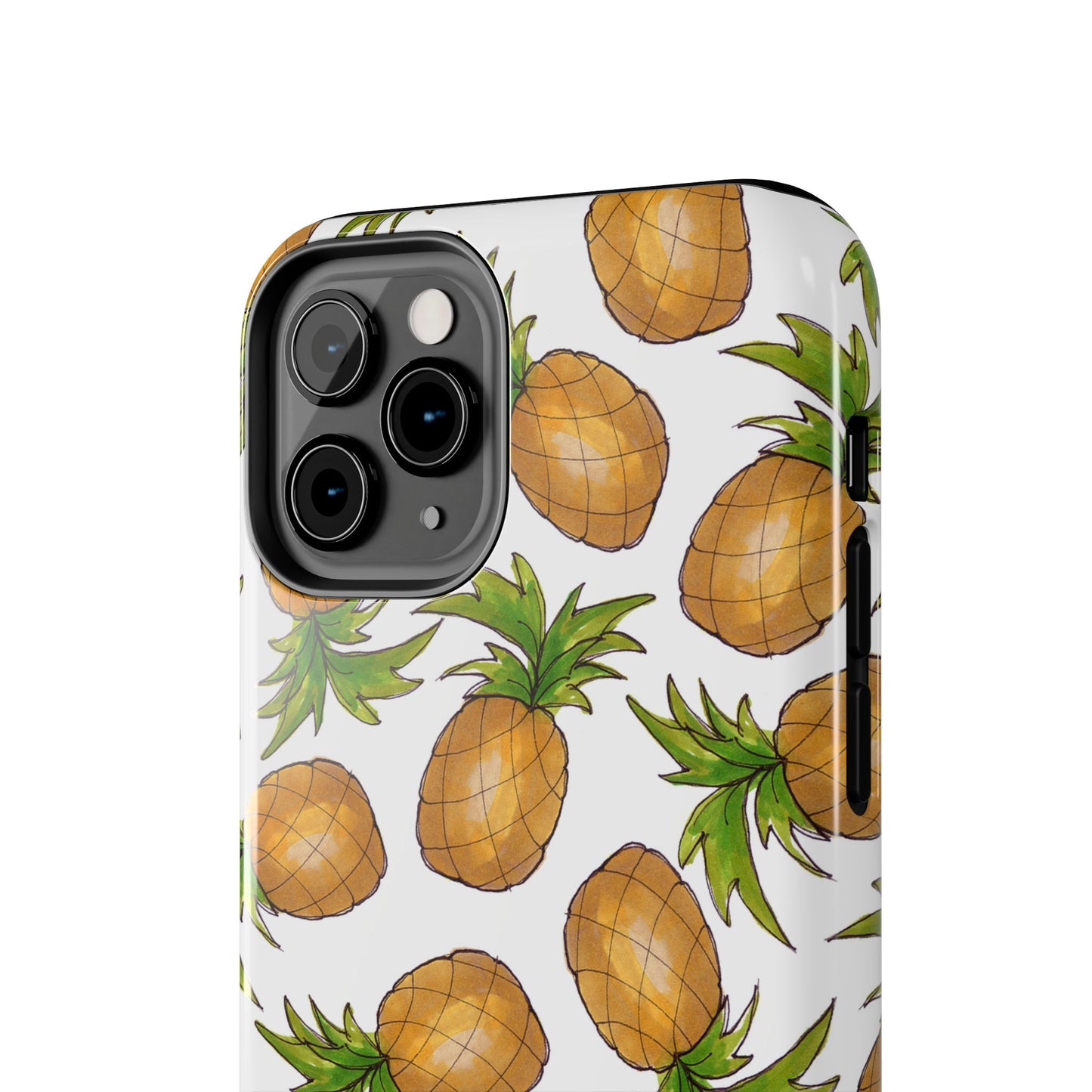 Pineapple Toss White Phone Case