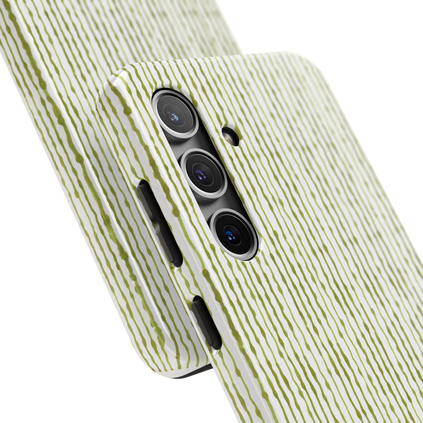 Faux Seersucker White / Green Phone Case