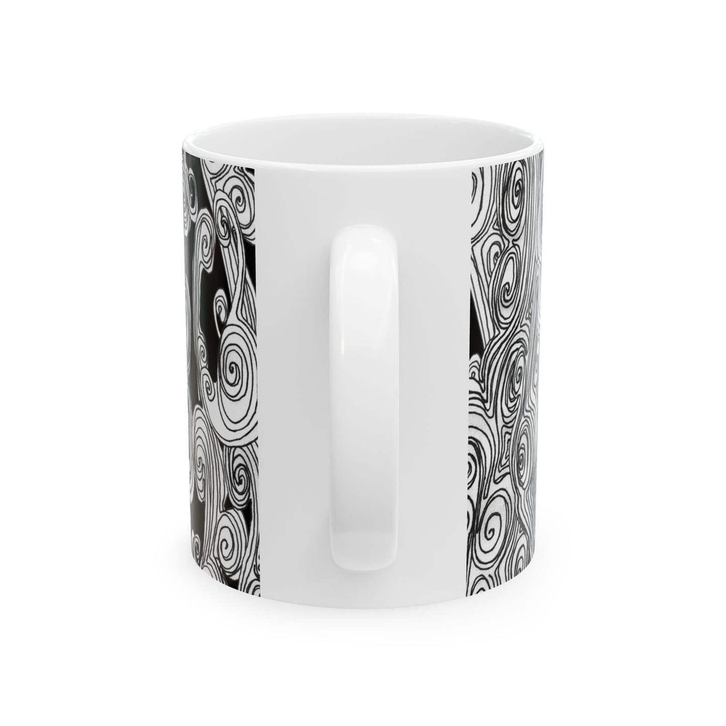 Bark Bark Black / White Cup