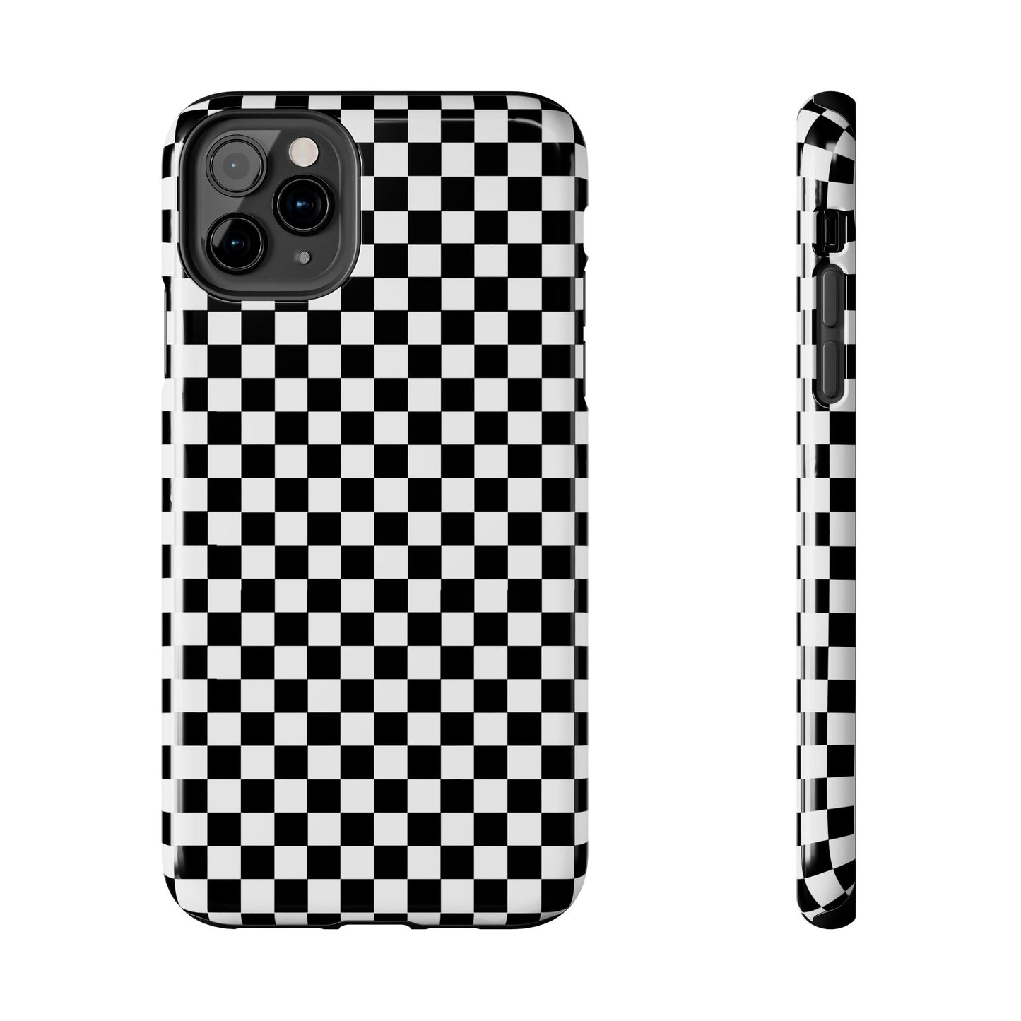 Checkerboard Black / White Phone Case