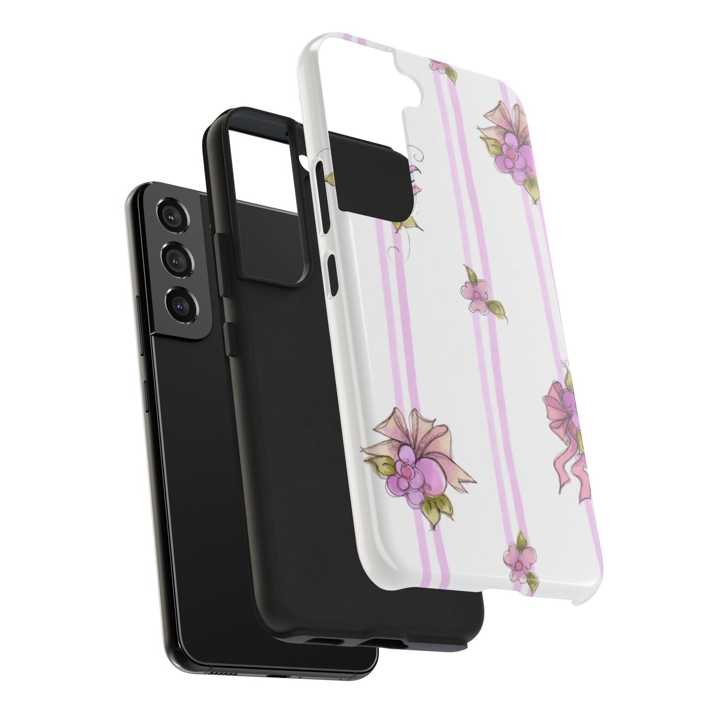 Flower Model Flower Stripe Phone Case