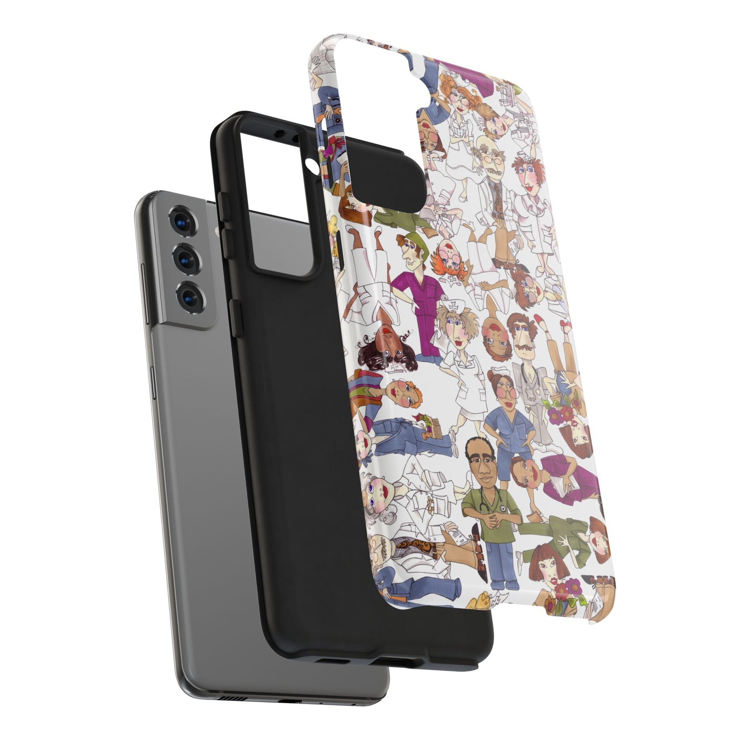 Diverse Nurse White Phone Case