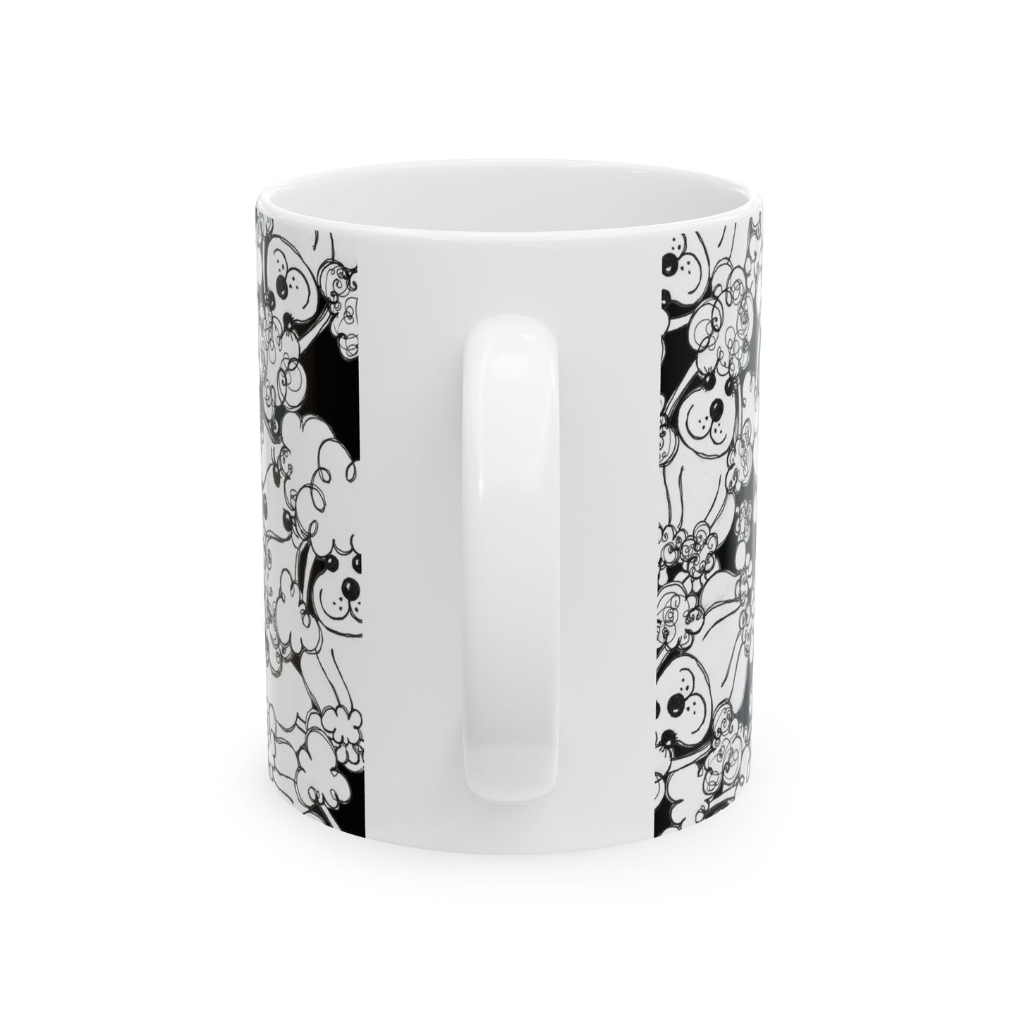 Poodle Party Black Cup