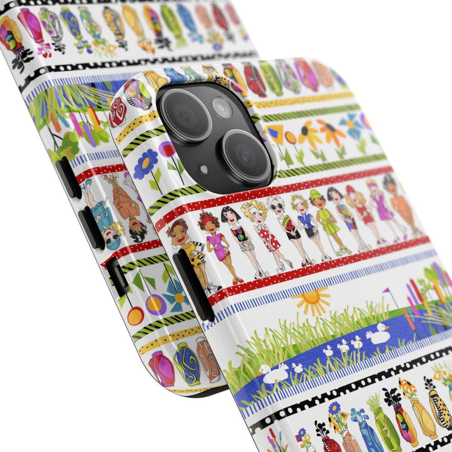 Golf Borders White Phone Case