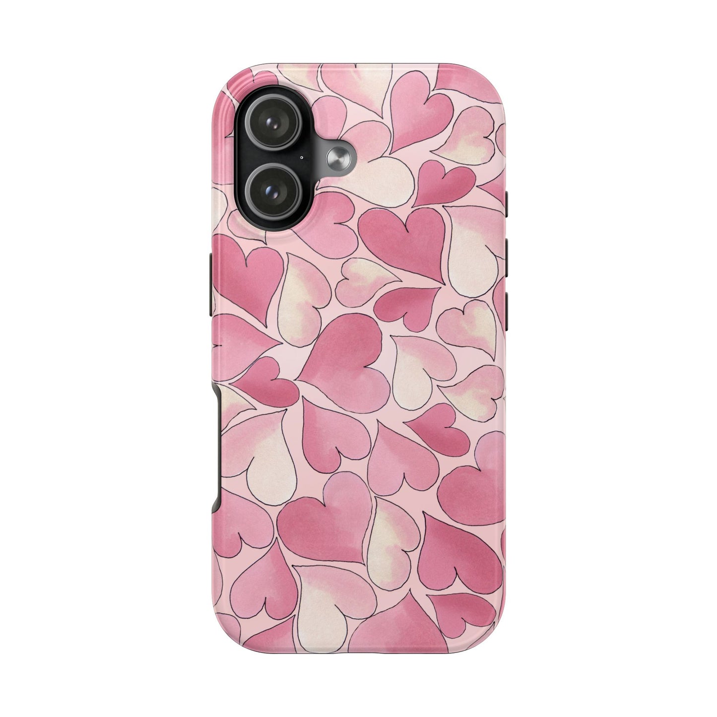 Hearts Pink Sky Phone Case