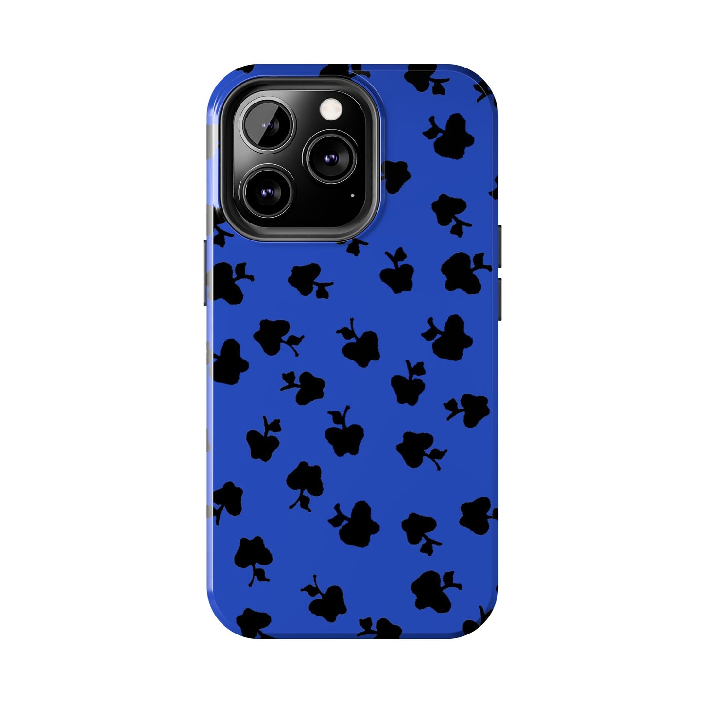 Happy Apples Blue / Black Phone Case