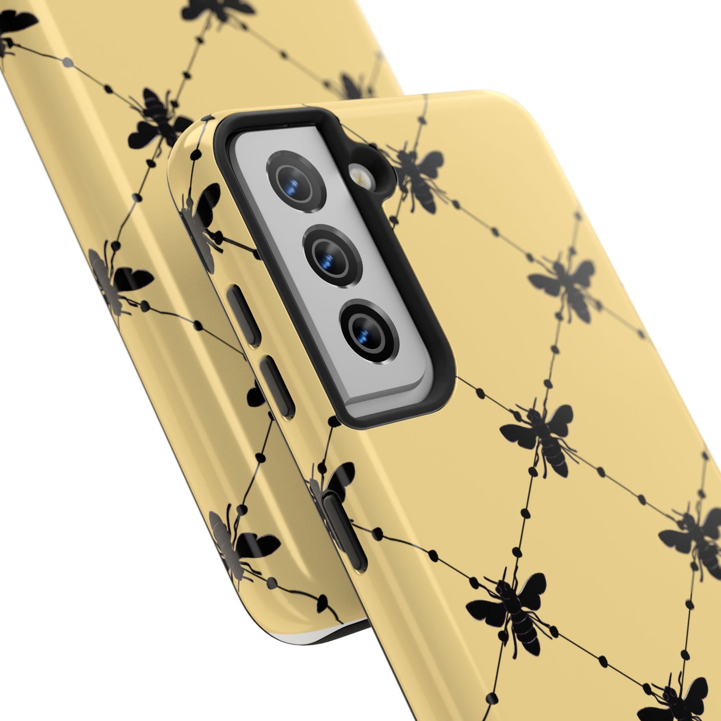 Beaded Bees Yellow Phone Case