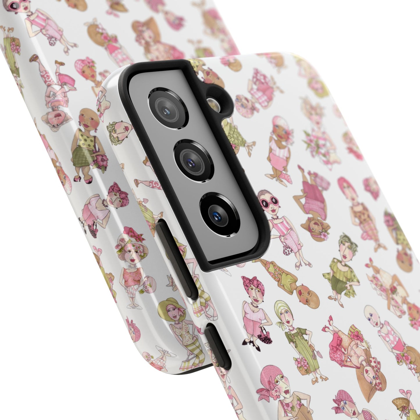 Tossed Ladies White Phone Case