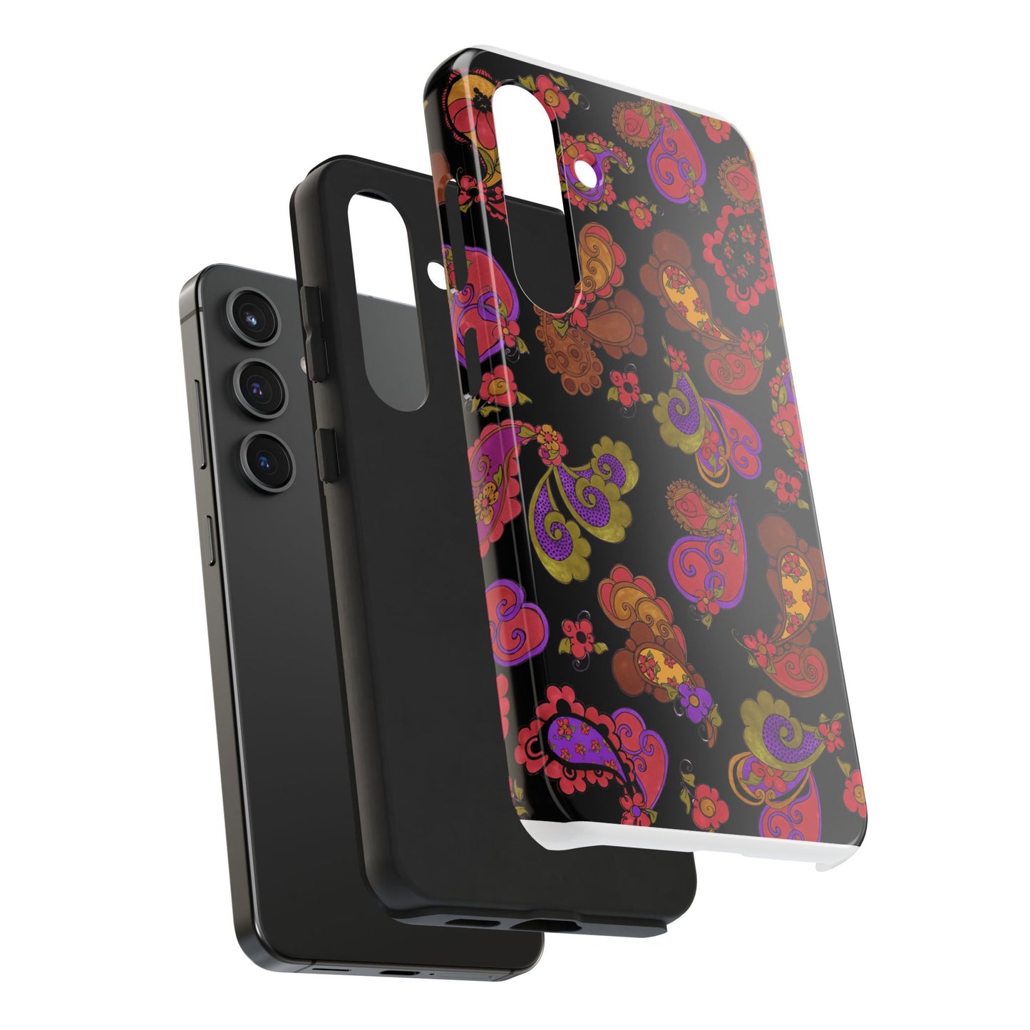 Posie Paisley Black Phone Case