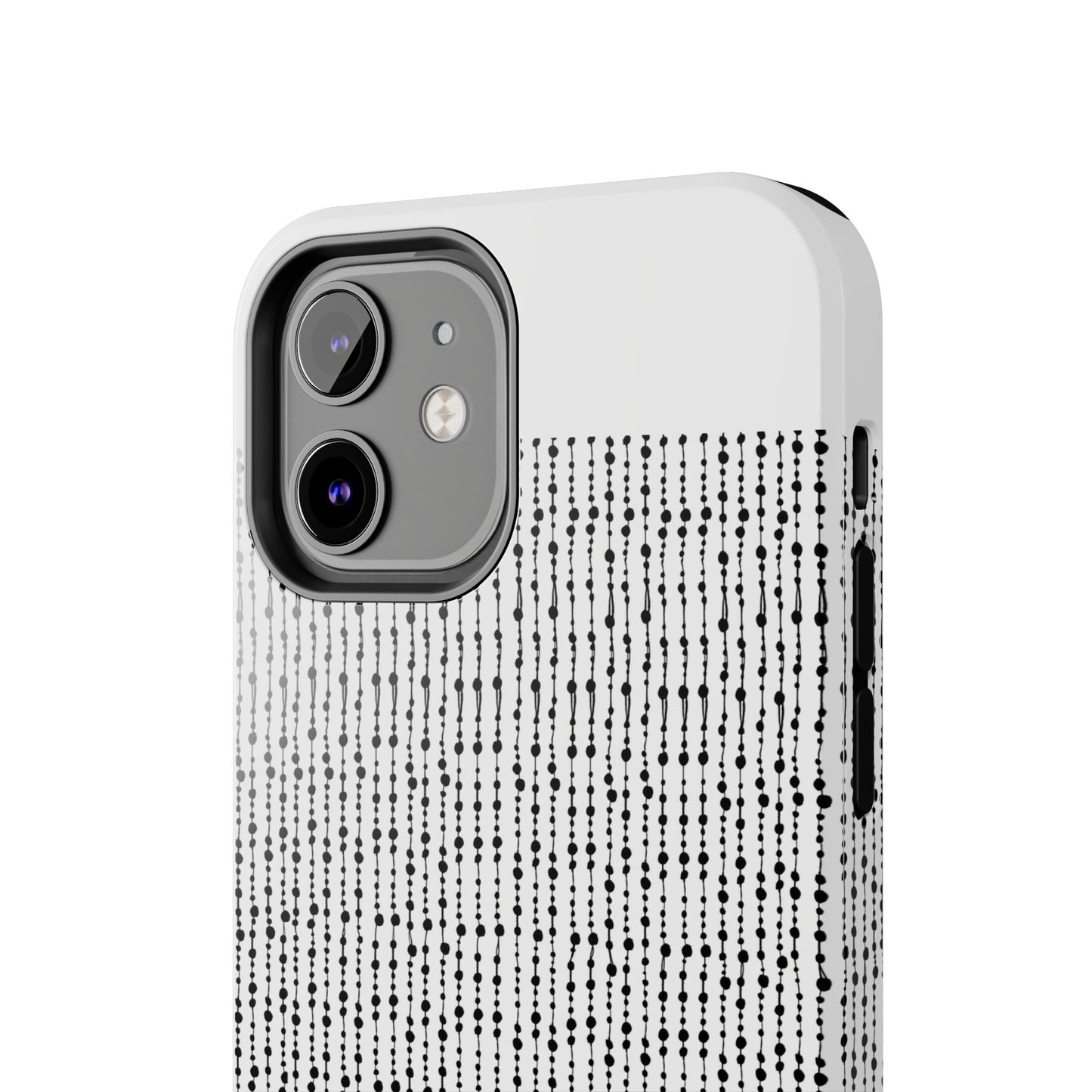 Beaded Curtain White / Black Phone Case